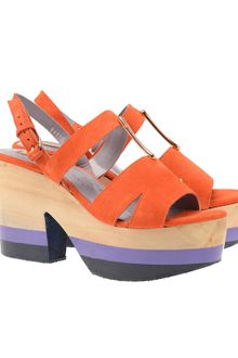 Opening Ceremony Glastonbury Wooden Platform Wedges - Lyst