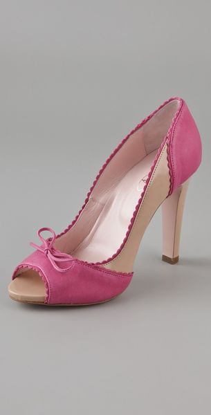RED Valentino Open Toe Pumps - Lyst