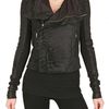 Rick Owens Blistered Biker Nappa Leather Jacket in Black - Lyst