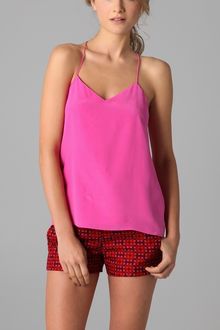 Tibi Racer Back Silk Camisole - Lyst