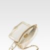 Tory Burch Foldover Metallic Leather Mini Bag in Black (black-pewter) - Lyst