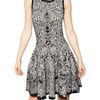 Alexander Mcqueen Viscose Silk Jacquard Knit Dress in Gray (black) - Lyst