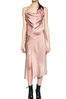 Altuzarra Washed Satin Draped Dress - Lyst