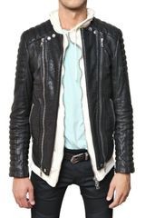 Balmain Goatskin Biker Leather Jacket