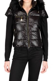 Beayukmui Racoon Collar Nylon Down Jacket - Lyst