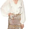 Blumarine Cotton Silk Muslin Shirt in White - Lyst