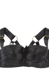 Bordelle Zipped String Spandex Bra 