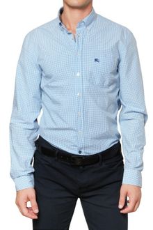 Burberry Brit Cotton Poplin Vichy Shirt - Lyst