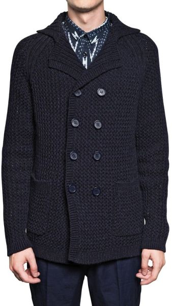 Burberry Prorsum Cotton Alpaca Chunky Knit Sweater - Lyst