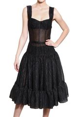 Dolce & Gabbana Embossed Organza Dress