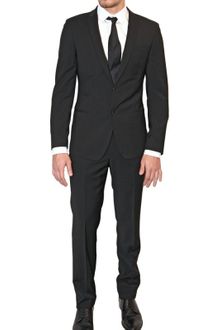 Dolce & Gabbana Stretch Wool Blend Canvas Suit - Lyst