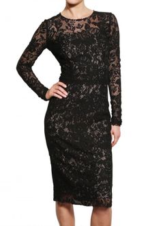 Dolce & Gabbana Viscose Macramé Dress - Lyst