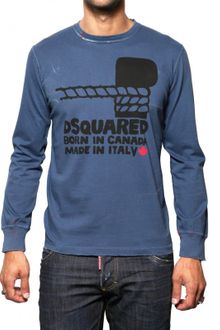 DSquared2 Dyed Cotton Jersey Long Sleeved T-shirt - Lyst