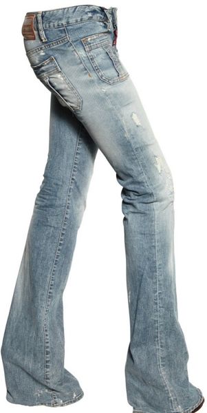 low waist flare jeans