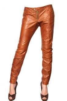 DSquared2 Nappa Leather Biker Trousers - Lyst
