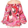 Emilio Pucci Printed Silk Georgette Top in Multicolor (multi) - Lyst