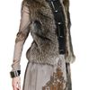 Etro Racoon and Calfskin Vest in Gray (grey) - Lyst