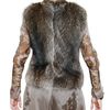 Etro Racoon and Calfskin Vest in Gray (grey) - Lyst
