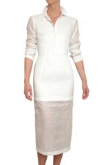 Jil Sander Cotton Organdy Dress