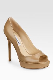 Jimmy Choo Crown Open-toe Platform Pumps - Lyst