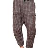 John Galliano Crinkled Checked Wool Trousers in Purple for Men (bordeaux) - Lyst