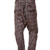 John Galliano Crinkled Checked Wool Trousers in Purple for Men (bordeaux) - Lyst