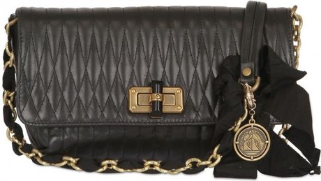 Lanvin Happicolo Pop Shoulder Bag in Black - Lyst