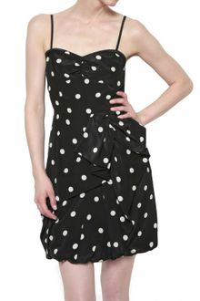 Marc By Marc Jacobs Polkadot Printed Georgette Dress - Lyst