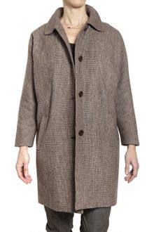 Marlota Felted Prince Of Wales Wool Coat - Lyst