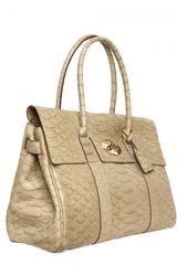 Mulberry Bayswater Silky Snake Print Leather Top