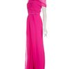 Oscar De La Renta Asymmetric Evening Gown in Pink - Lyst
