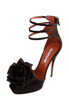 Oscar de la Renta Three Strap Flower Platform Sandal - Lyst