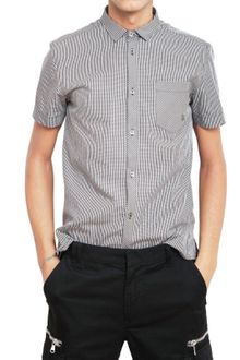 Pierre Balmain Vichy Poplin Short Sleeve Shirt - Lyst