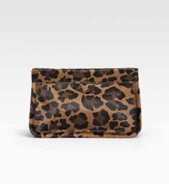 Prada Cavallino Printed Haircalf Clutch - Lyst