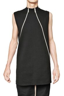 Rick Owens Heavy Cotton Knit Sleeveless Sweater - Lyst