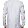 Roberto Cavalli Front Embroidery Striped Poplin Shirt in White for Men - Lyst