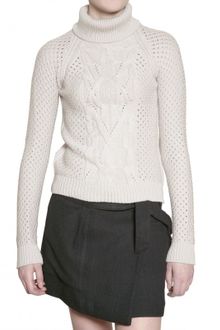 Vanessa Bruno Athé Wool Cable Knit Sweater - Lyst