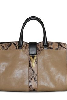 Yves Saint Laurent Cabas Chyc Python Medium Top Handle - Lyst