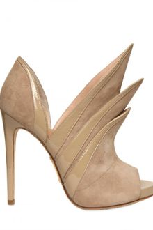 Alejandro Ingelmo 120mm Origami Suede & Patent Low Boots - Lyst