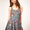Asos Collection Asos Floral Print Denim Dress in Floral (multi) - Lyst