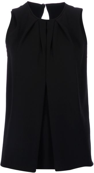 Balenciaga Draped Sleeveless Top - Lyst