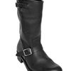 Balmain Double Belted Leather Boots in Black for Men - Lyst