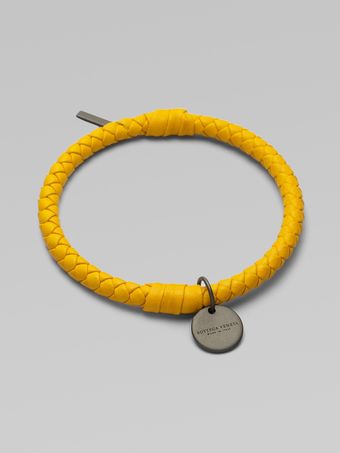 Bottega Veneta Braided Leather Bracelet - Lyst