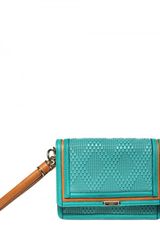 Burberry Prorsum Woven Leather Annis Clutch