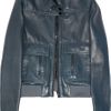 Chloé Leather Biker Jacket in Green (teal) - Lyst