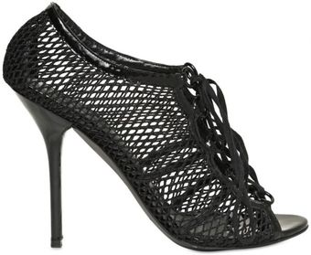  110mm Cotton Net Laced Pumps 