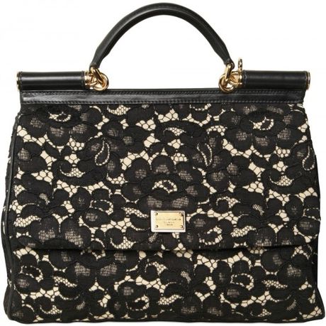 Dolce & Gabbana Miss Sicily Top Handle in Black - Lyst