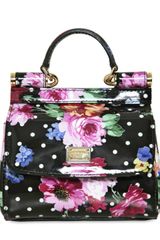 Dolce & Gabbana Patent Micro Miss Sicily Top Handle