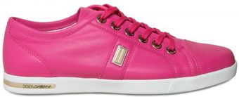  Leather Logo Plaquet Sneakers 