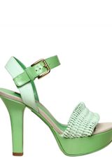 Dolce & Gabbana 140mm Woven Leather Sandals